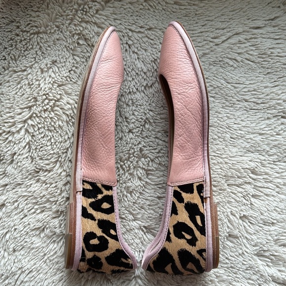 Diane Von Furstenberg Pink Leopard Print Botswana Flats size 8.5 - Picture 7 of 7